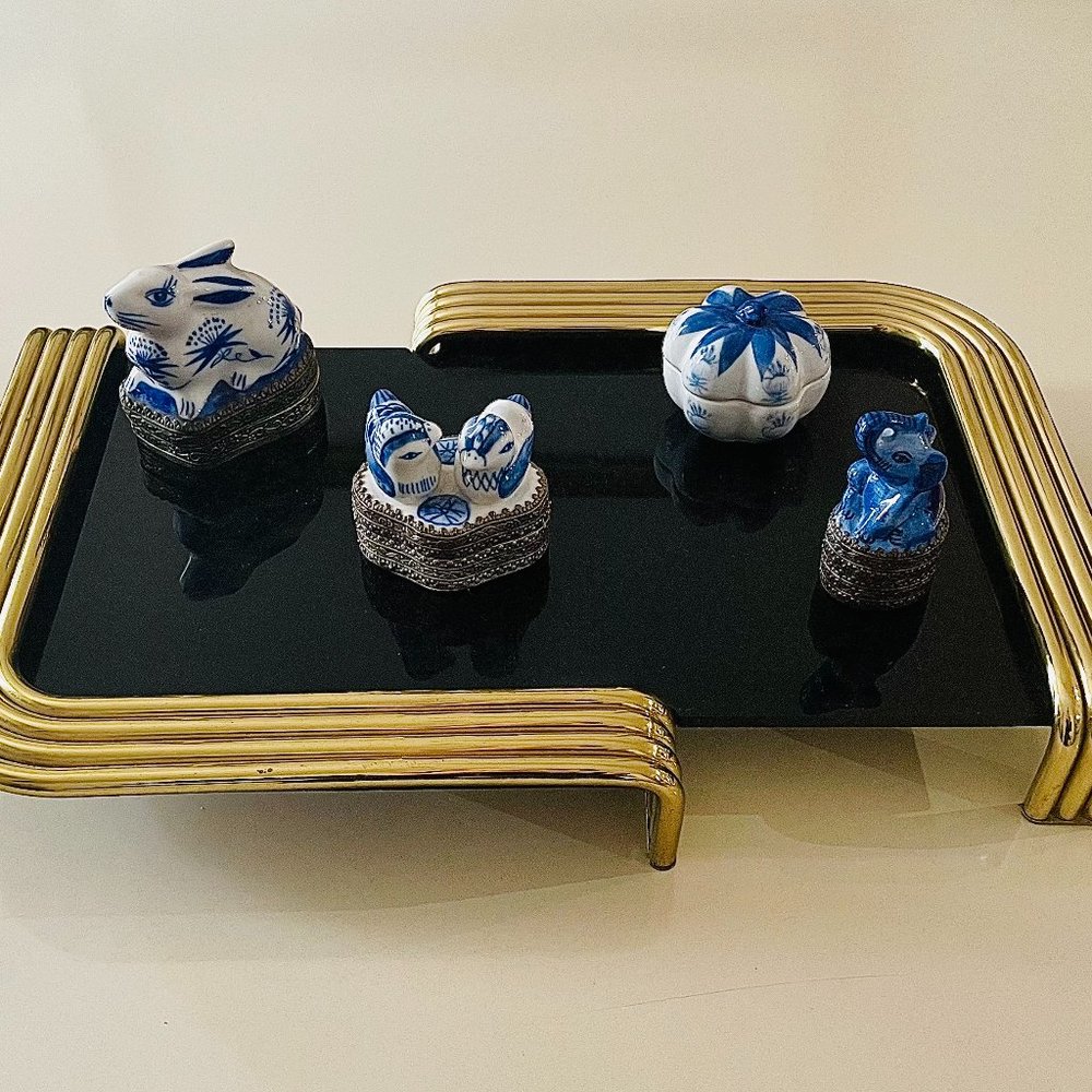 Chinoiserie Blue & White Shard Box Lot